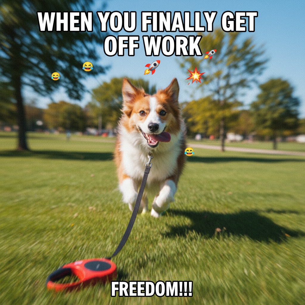 My dog thinks 'walkies' is a sacred word. The zoomies that follow are legendary.