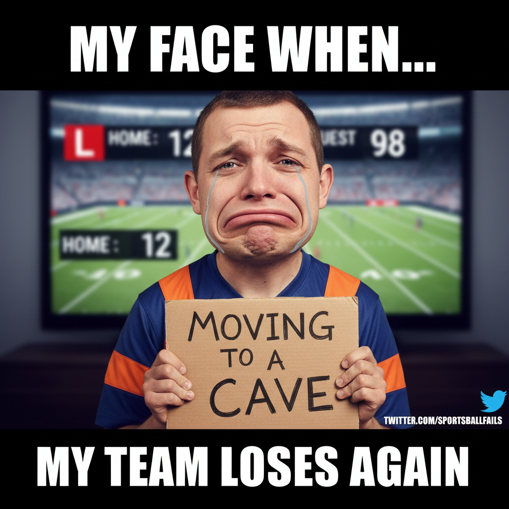 My team lost. I'm legally changing my name to 'Disappointment' and moving to a cave.