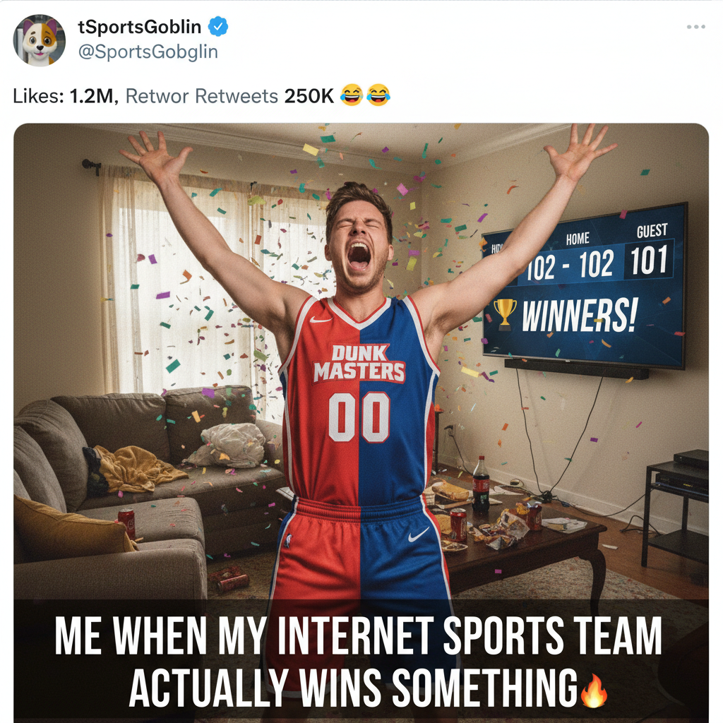 My team won. I'm pretty sure my neighbor heard my victory scream from 3 blocks away.