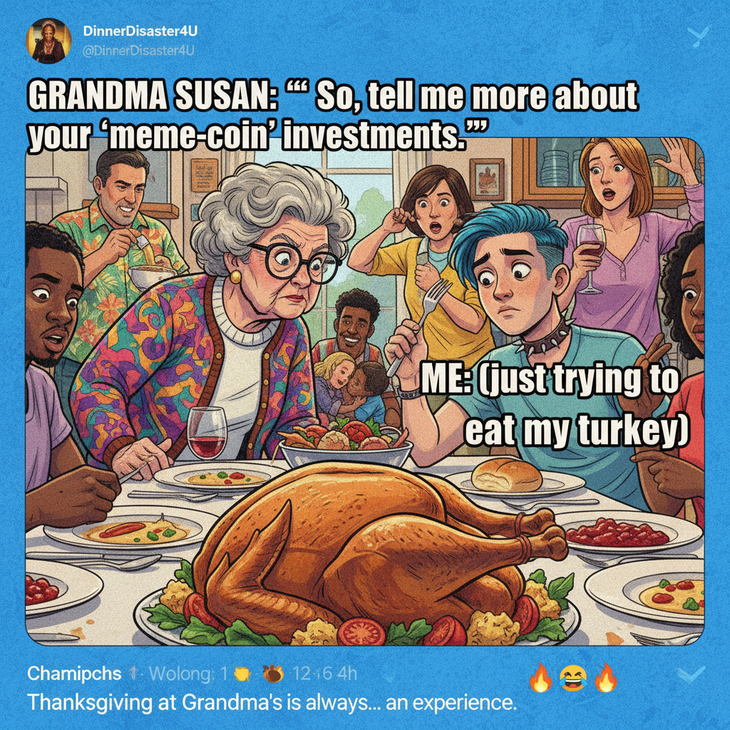 Grandma just asked if my 'internet friends' are coming to Thanksgiving. Send help.