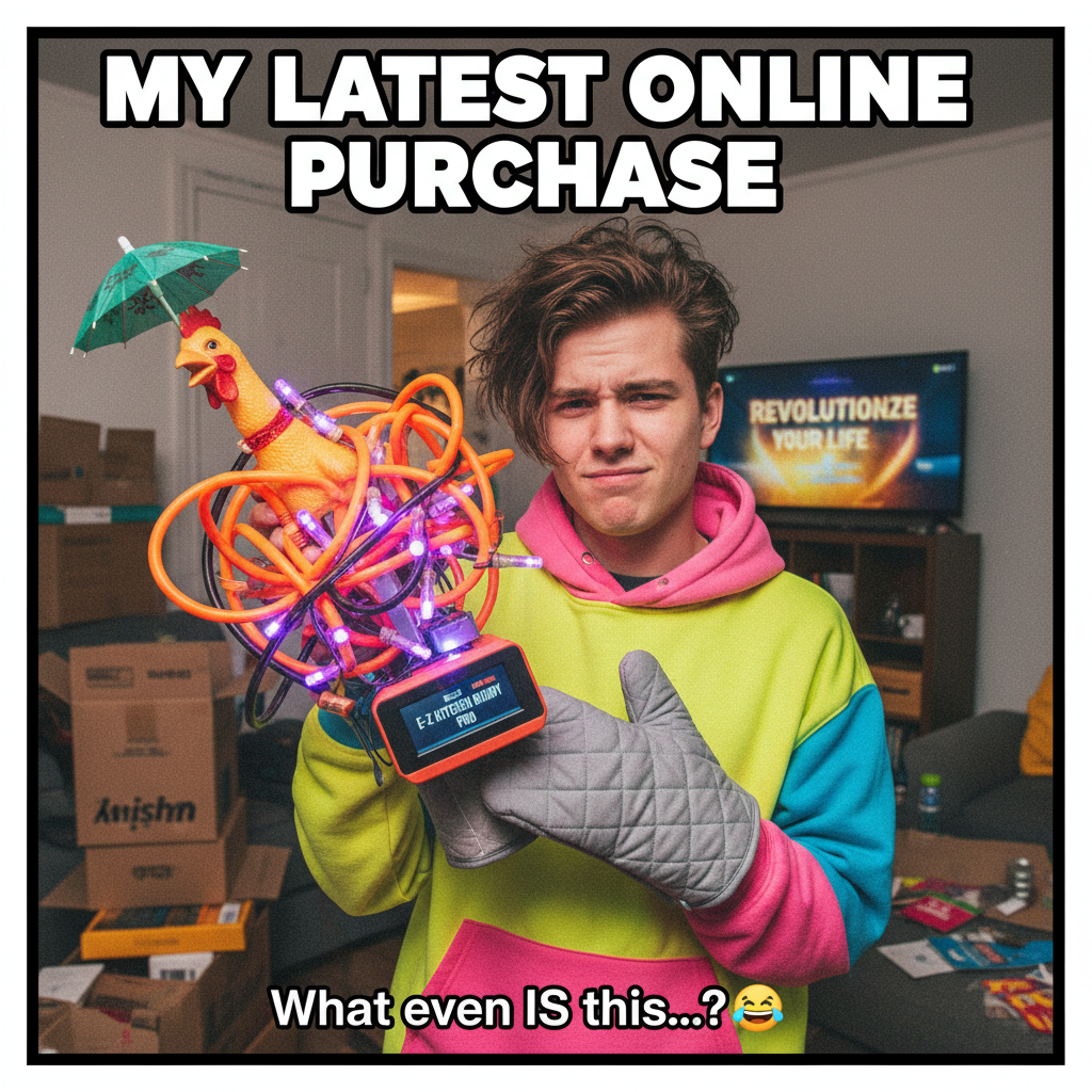 Me: 'I need this!' *adds to cart* Also me: *item arrives* 'What is this even for?'