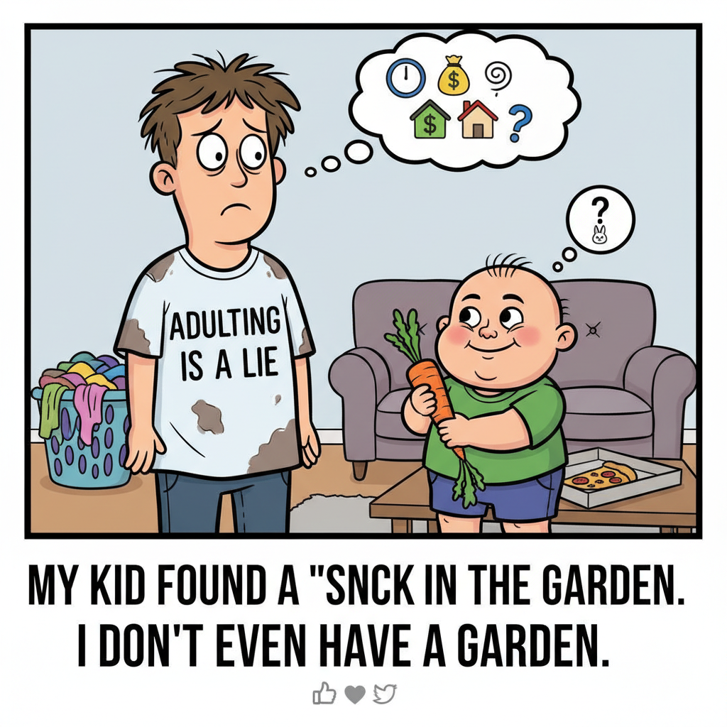 My toddler just asked if 'adulting' was a type of vegetable. Send help.