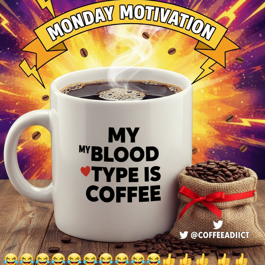 My blood type is coffee. And my spirit animal is a triple espresso shot.