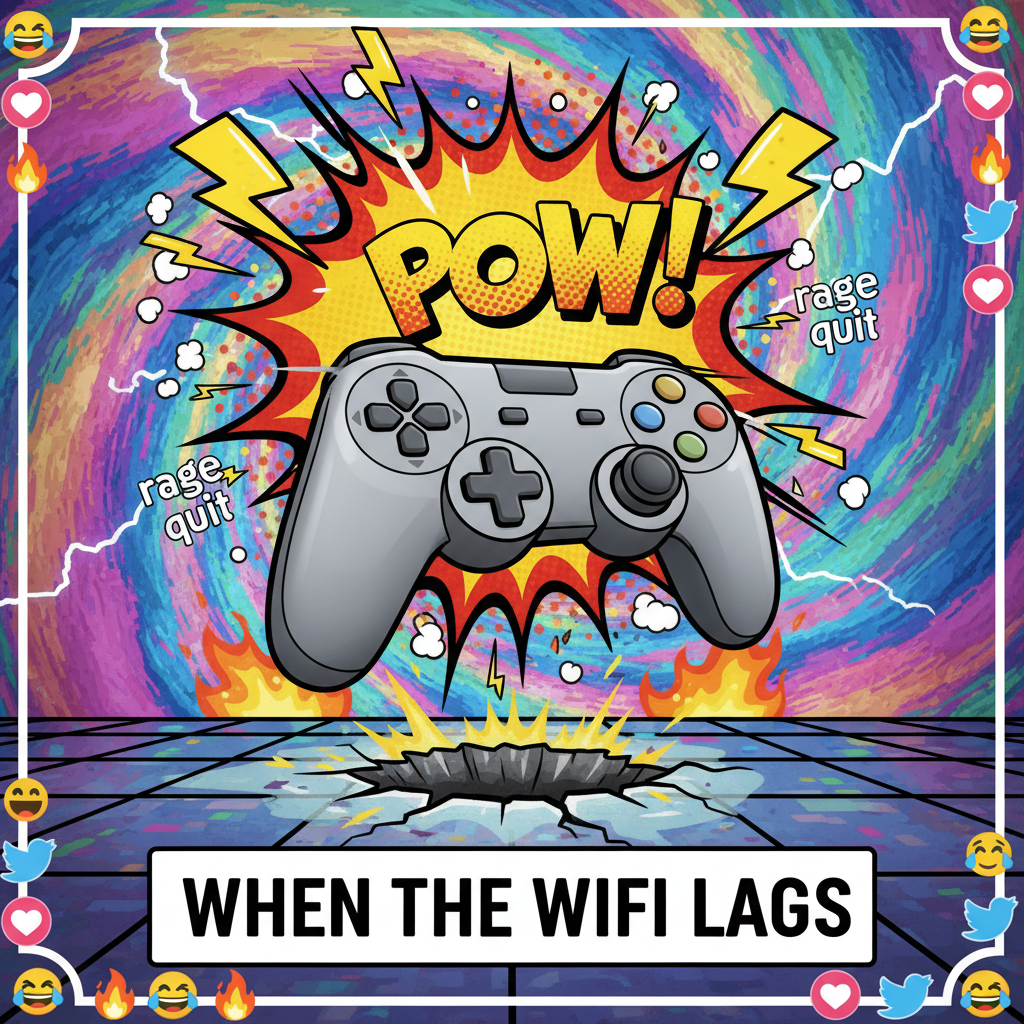 My controller just flew across the room. It was NOT my fault. #GamingRage