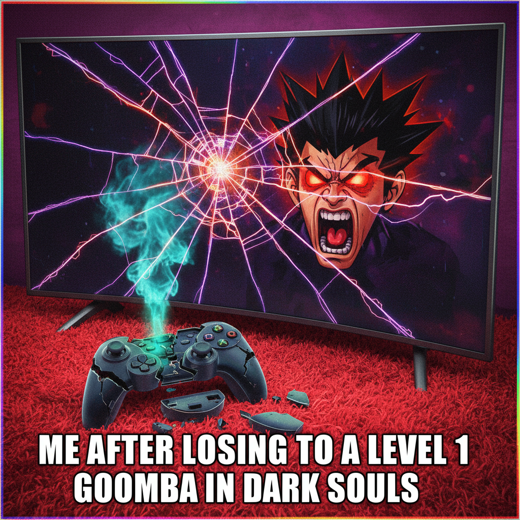 My controller just became a missile. RIP to my TV. #GamingRage