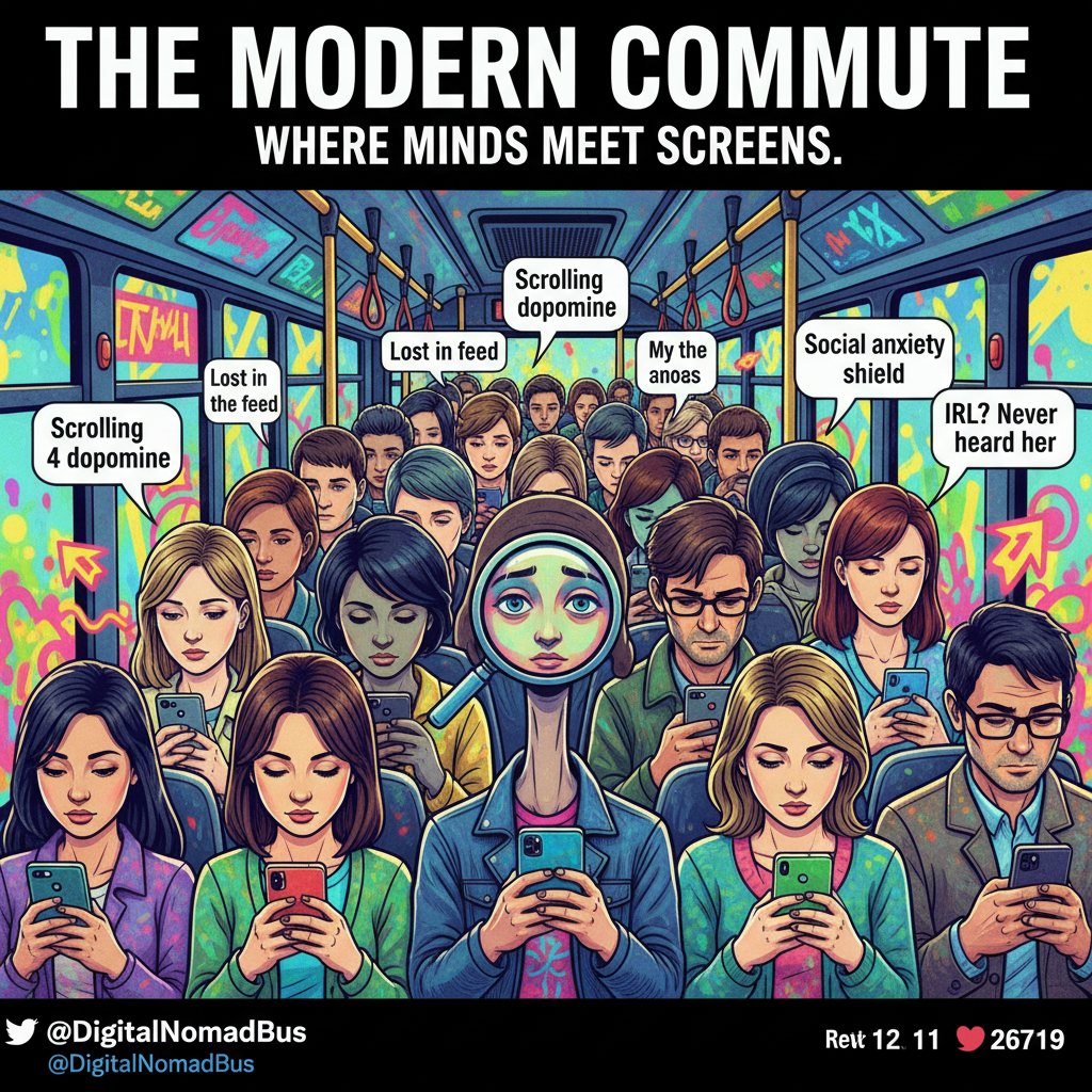 Public transport is just a social experiment on how long we can avoid eye contact.