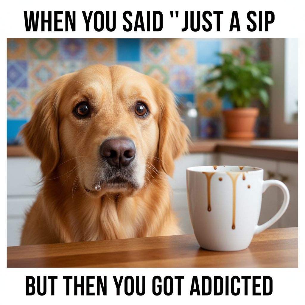 My dog just sneezed directly into my coffee. Guess I'm a cat person now.