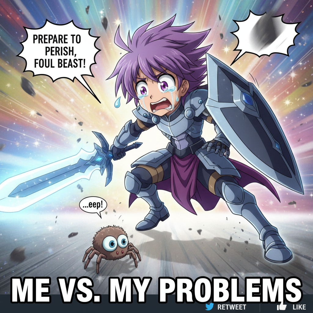 When you see a spider and activate your inner anime protagonist.