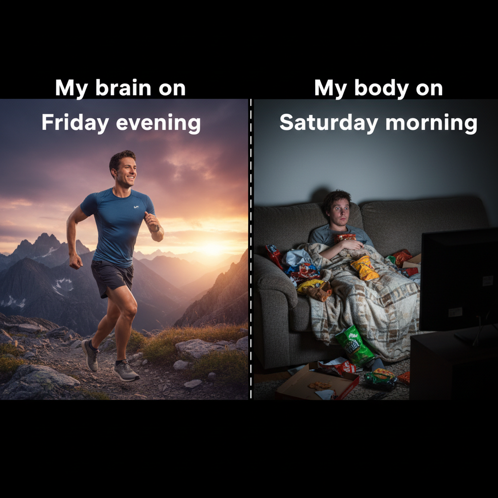My 'weekend warrior' spirit vs. my actual weekend plans