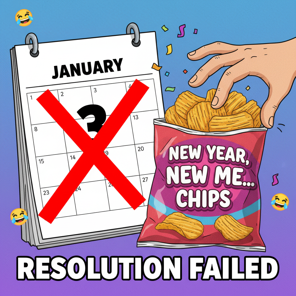 My New Year's resolution lasted exactly 3 days. Send snacks.
