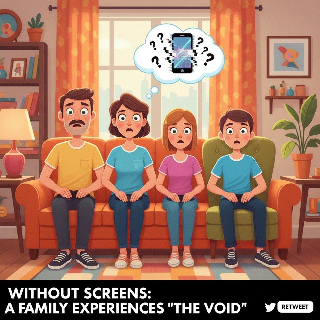 WiFi went down. I've seen my family's faces for the first time in years. They're... okay.