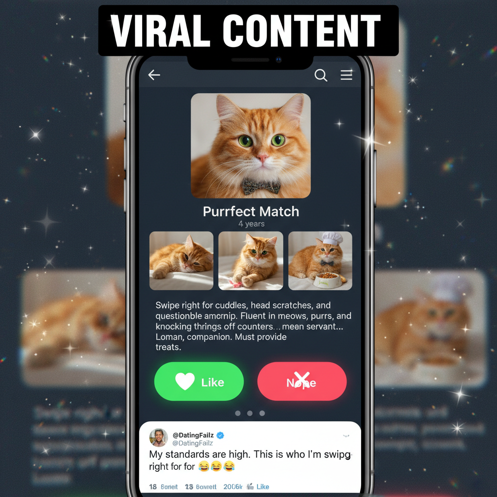 Matched with someone who only uses pictures of their cat. The cat is cute though.