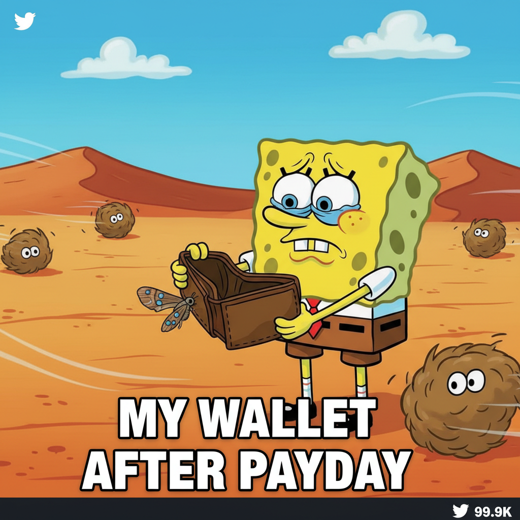 Just paid bills. My bank account is now a ghost town. Adulting is a scam. #SendMoney