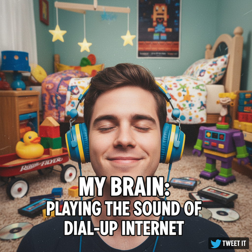 Hearing that one song from my childhood: instant teleportation back to simpler times. #Nostalgia