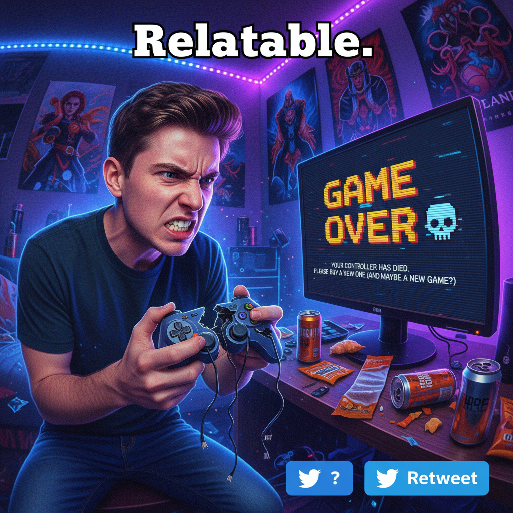 Lost to a noob because my controller died. My therapist is gonna hear about this.