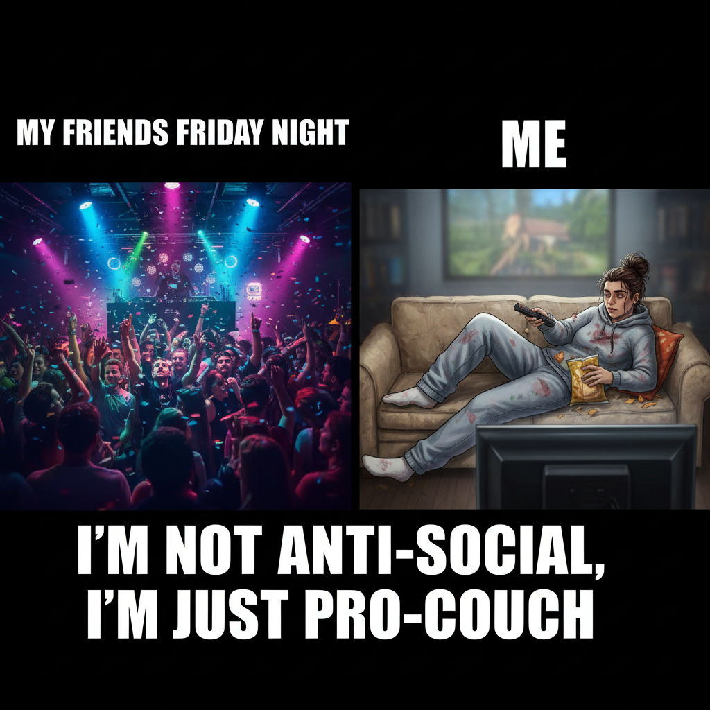 Friday night plans: clubbing. Friday night reality: debating if I should get up for water.