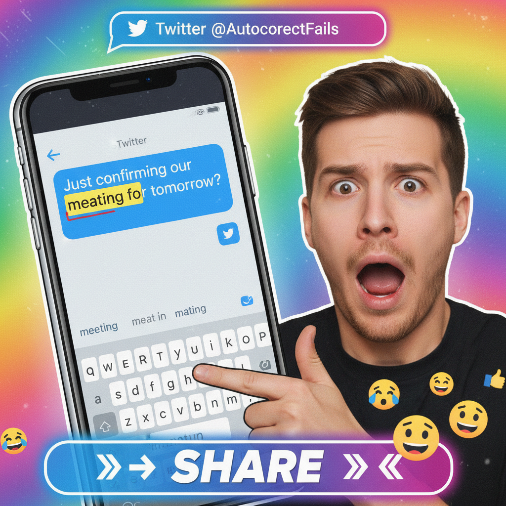 Autocorrect changed 'meeting' to 'meating' in my email to HR. I need a new life.