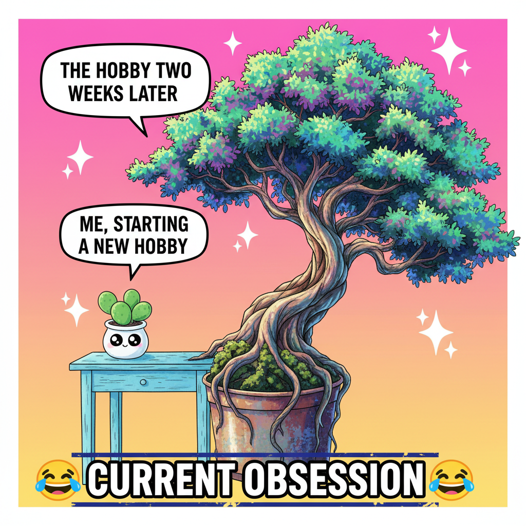 Ordered a 'miniature' desk plant. Got a tree that needs its own zip code. Online shopping, man.