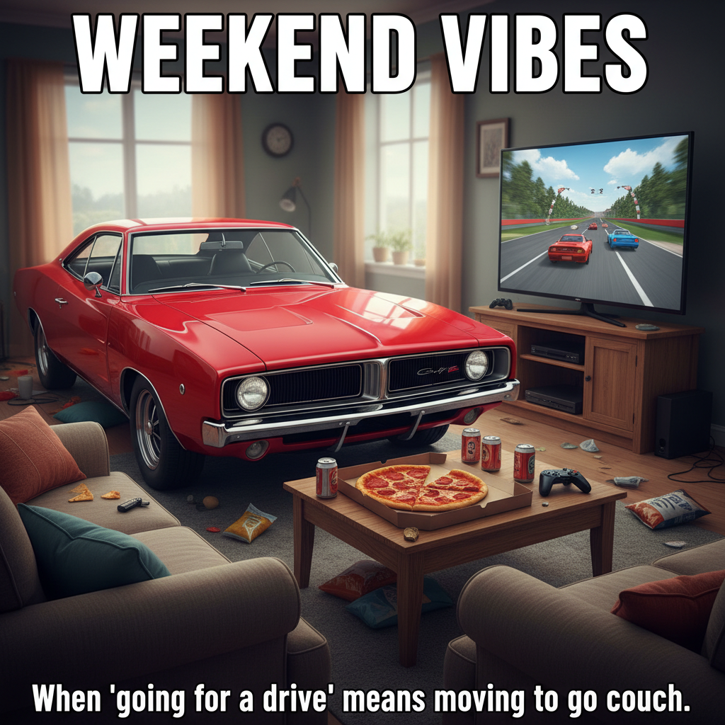 My weekend plans involve more horsepower than human power.