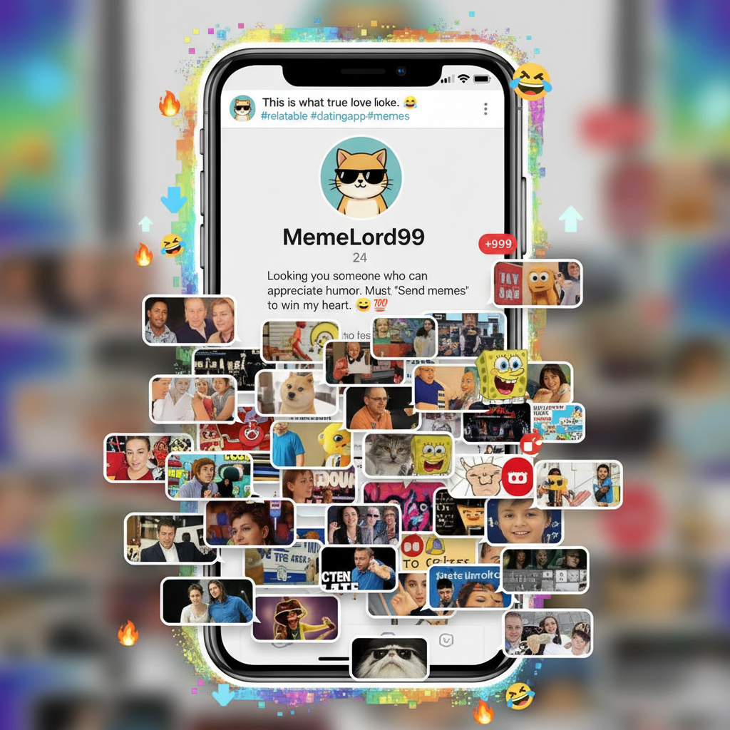 My dating app bio just says 'Send memes.' It's working too well.