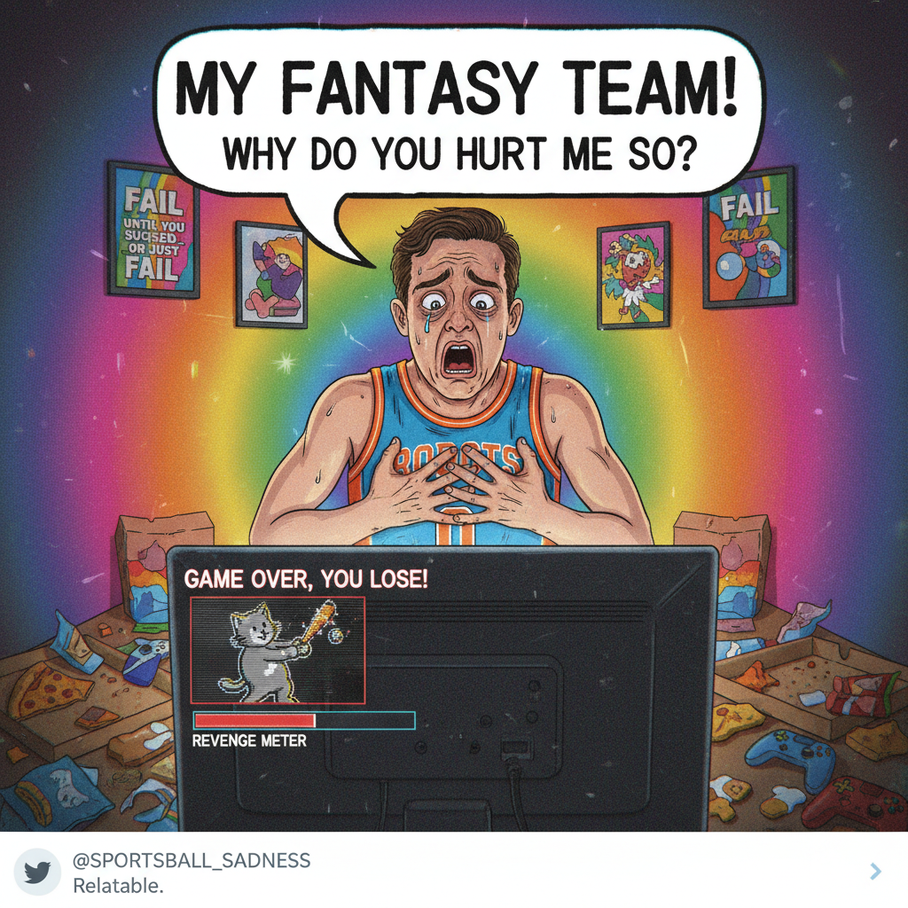 When your team loses and you have to pretend you're okay. The agony! 😭