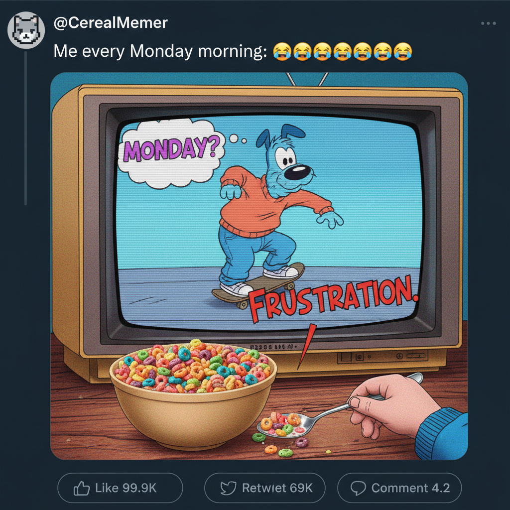 Remember when Saturday morning cartoons were peak entertainment? Simpler times. 🥺