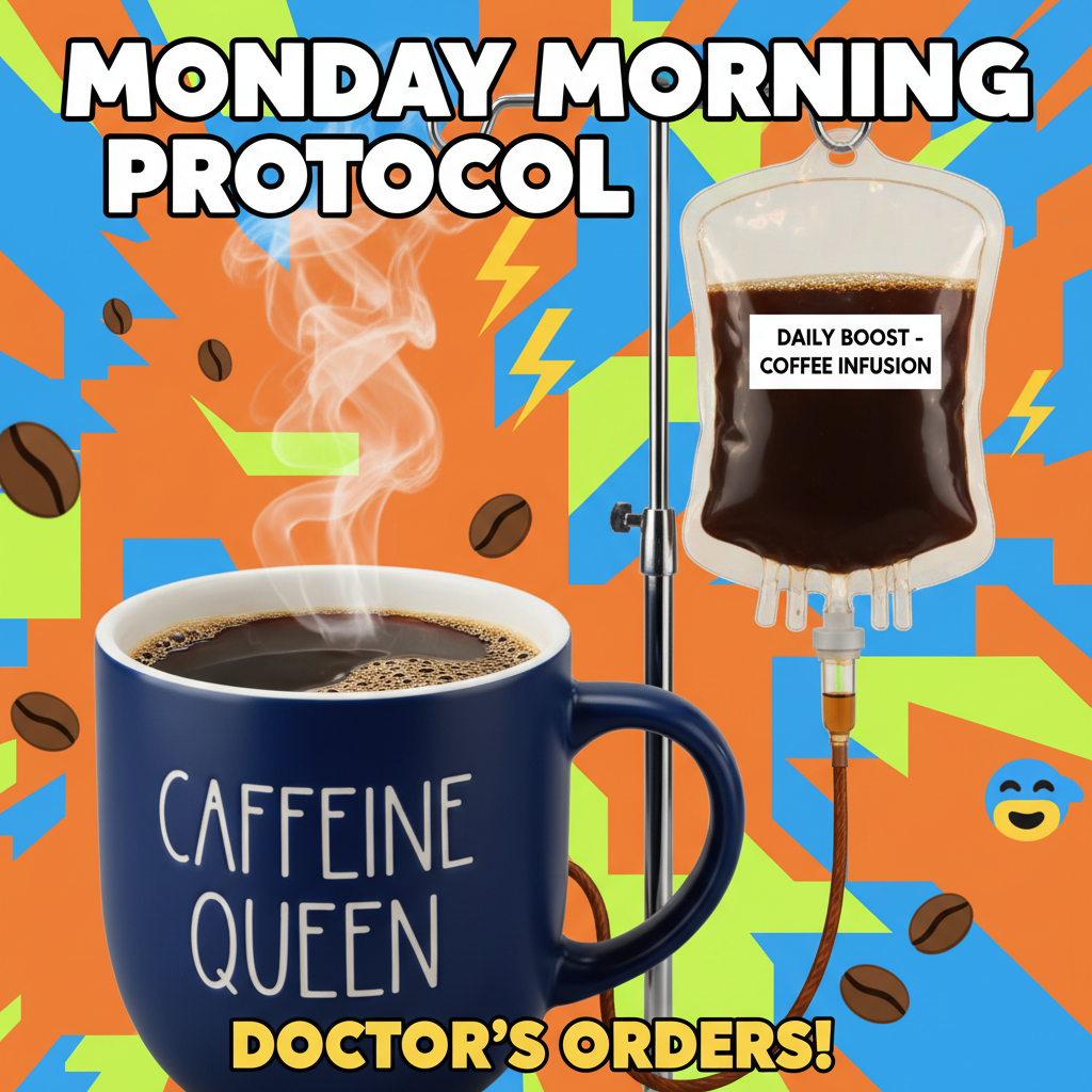 My blood type is coffee. And sometimes, pure panic.