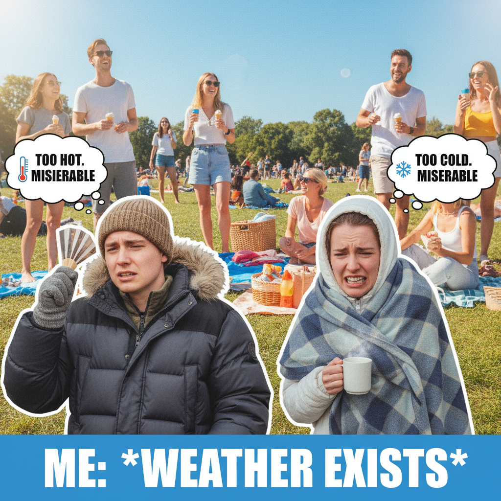 It's 70 degrees and sunny. Someone, somewhere, is still complaining about the weather. #Facts