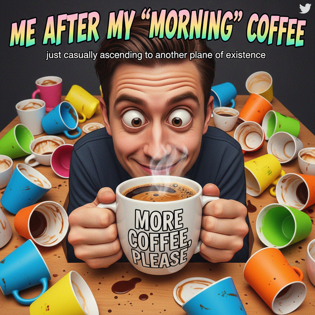 My blood type is coffee. My love language is also coffee. Send help, or more coffee.