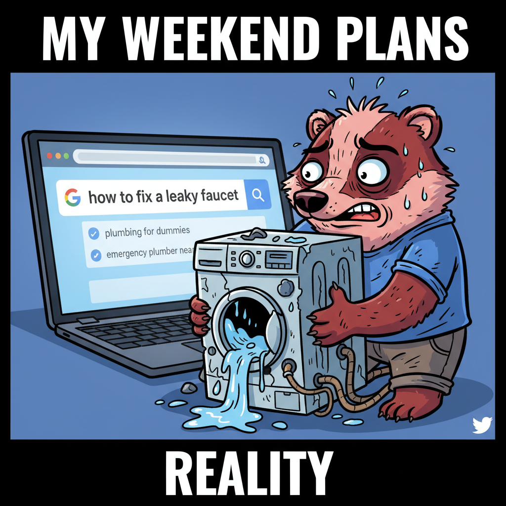 Adulting is just Googling 'how to fix [basic household item]' every other day.