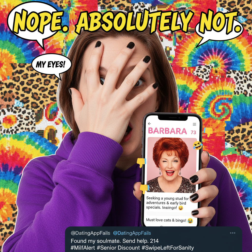 Matched with my ex's mom. Send help. Or wine. Both?