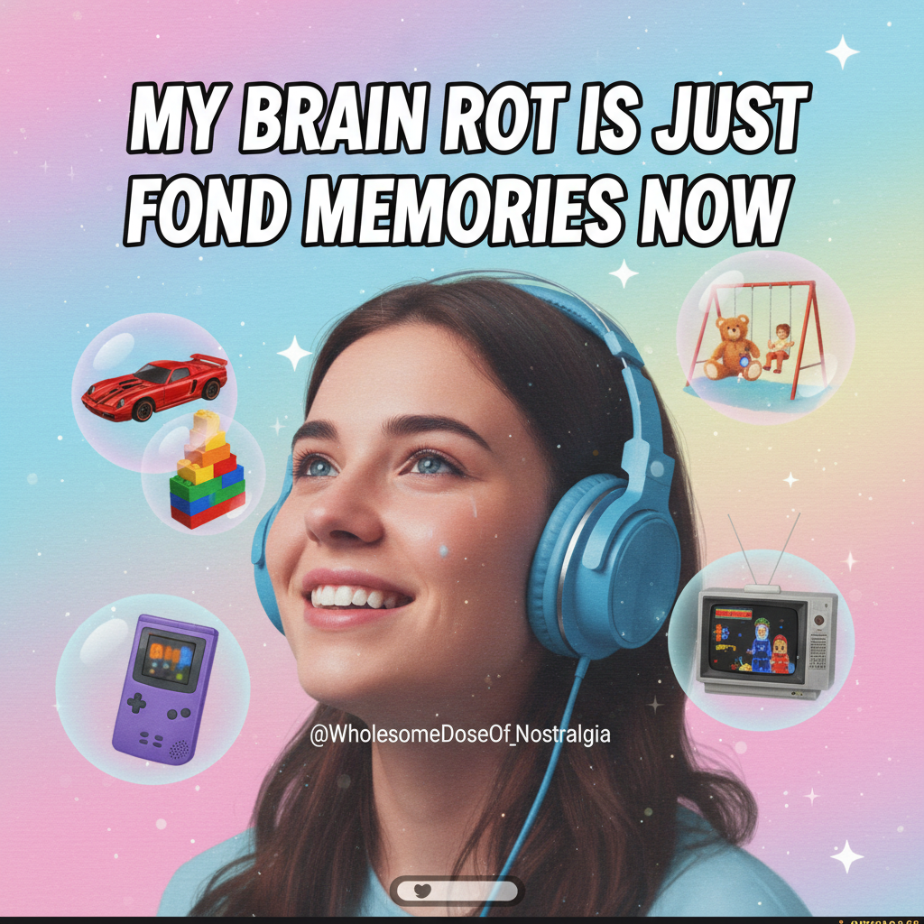 Hearing that one song from childhood hits different. Instant time travel.