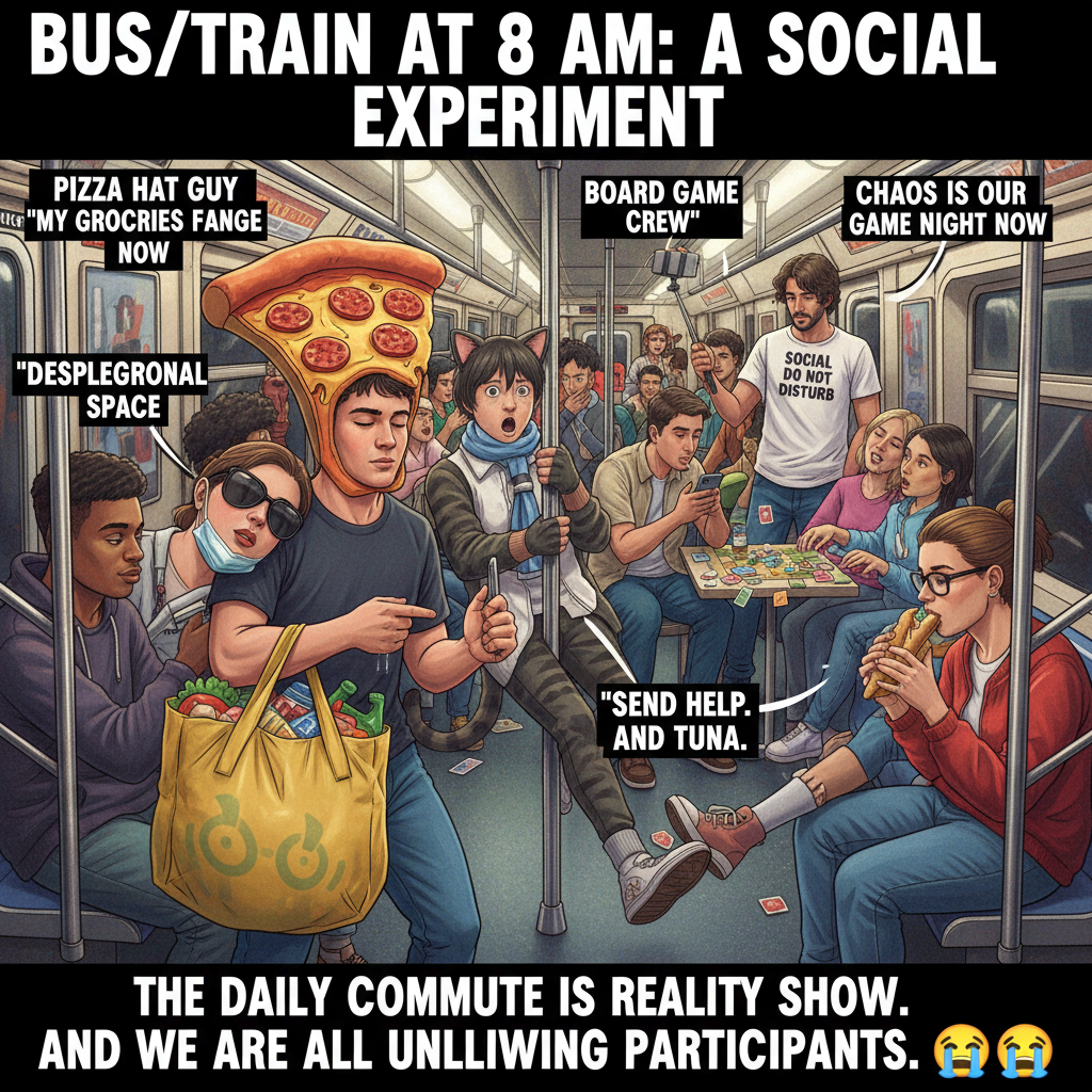 Public transport is just a daily social experiment I never signed up for.