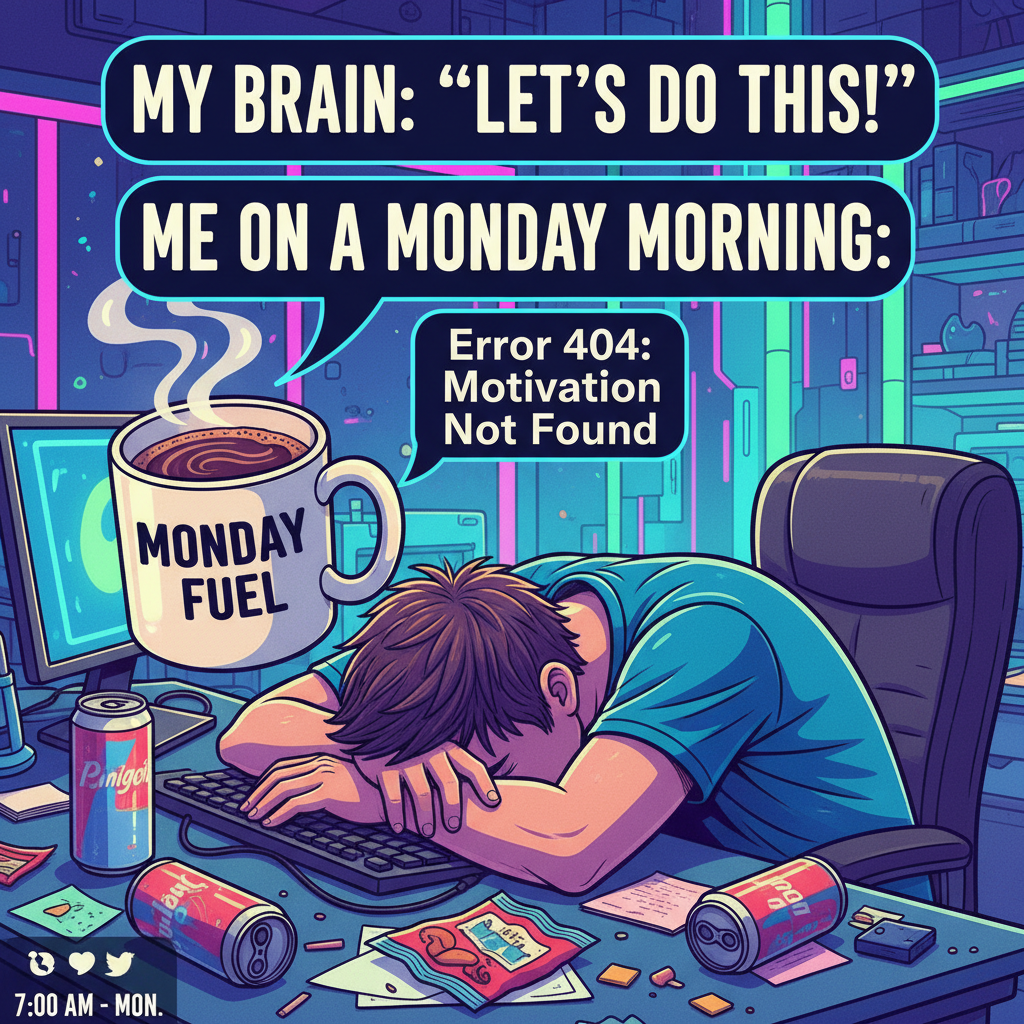 Monday morning mood: I need 7 more business days of sleep.