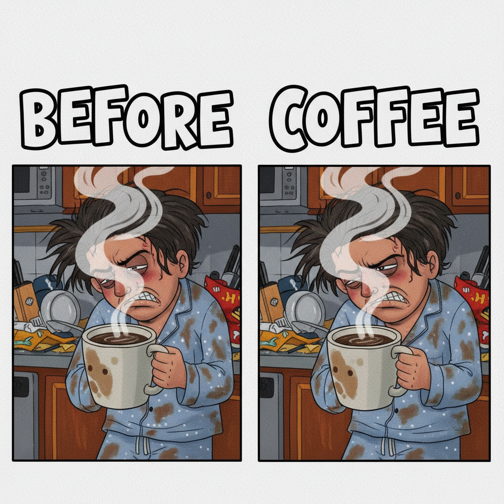 My blood type is coffee. My love language is caffeine. Don't talk to me before 9 AM.