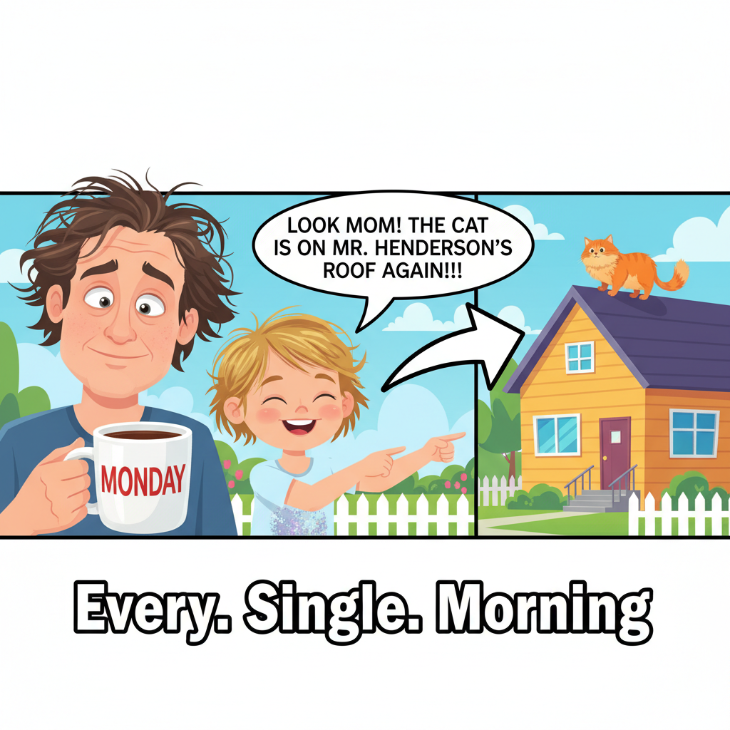 My kid just asked if we could 'borrow' the neighbor's cat. Send help. And bail money.