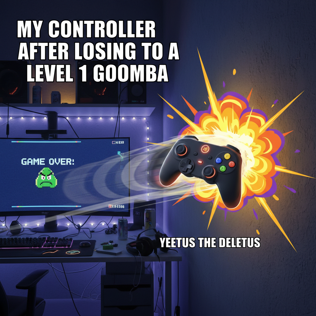 My controller just did a perfect 360 spin... into the wall. Guess I'm done for the night.