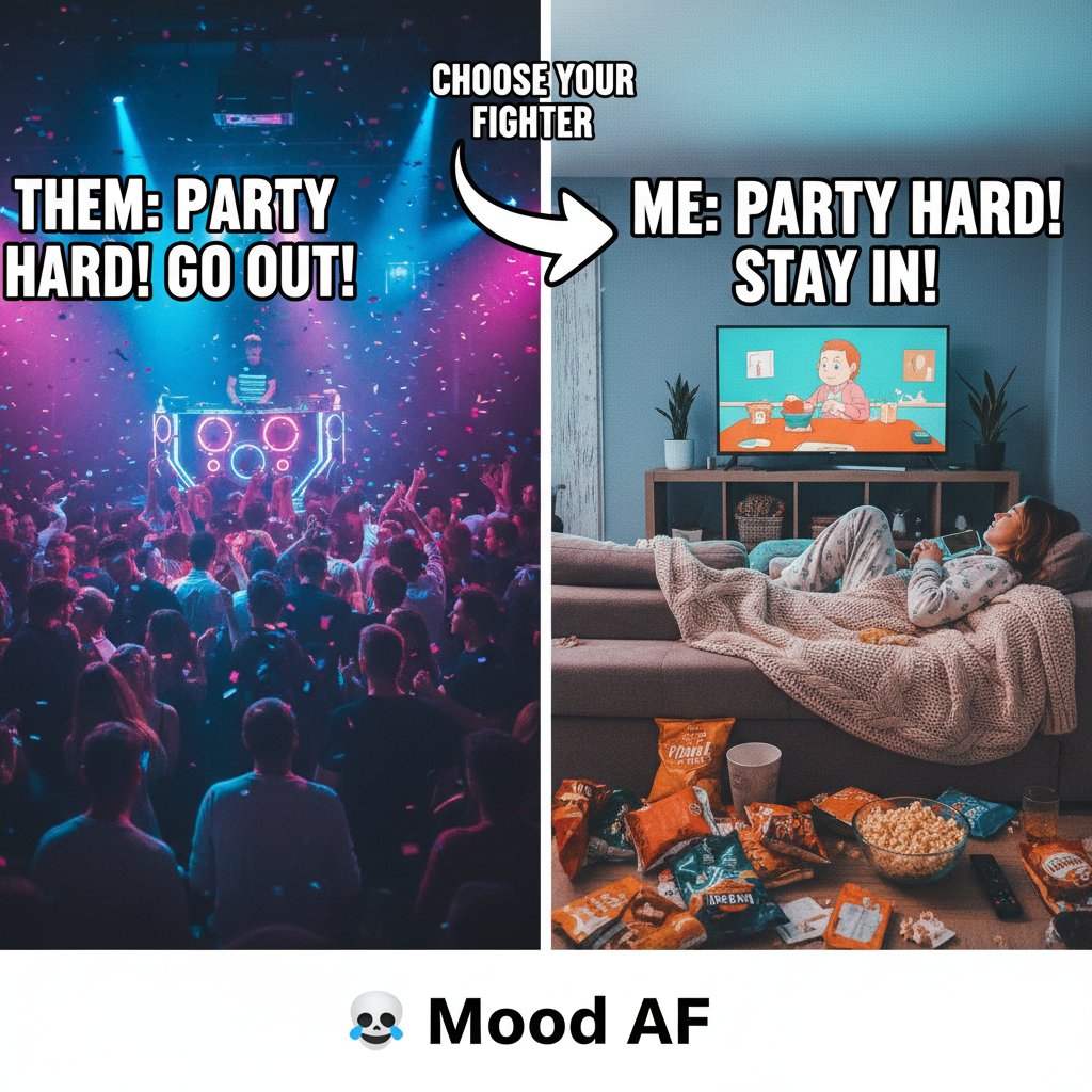 Friday night plans: Clubbing till dawn. Friday night reality: PJs, snacks, and Netflix.