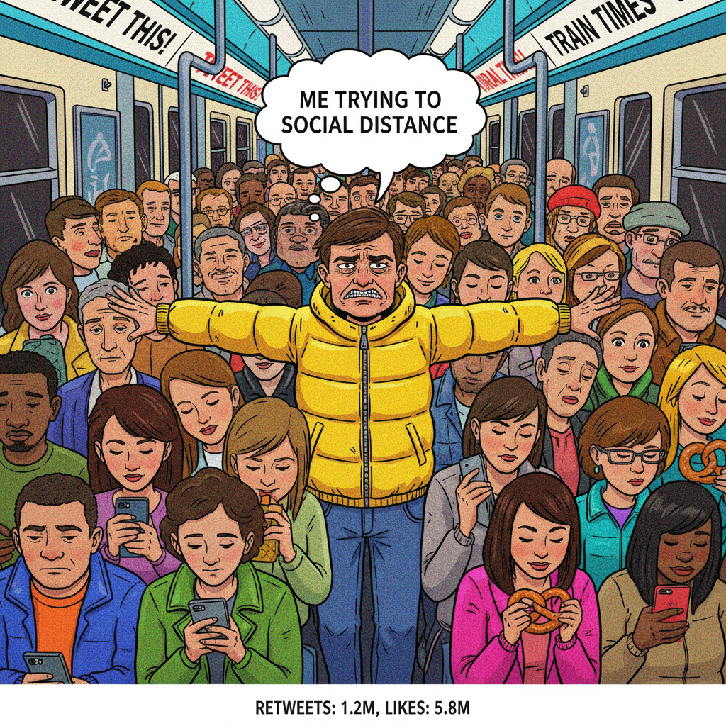 Public transport: where you learn to appreciate personal space... by not having any.