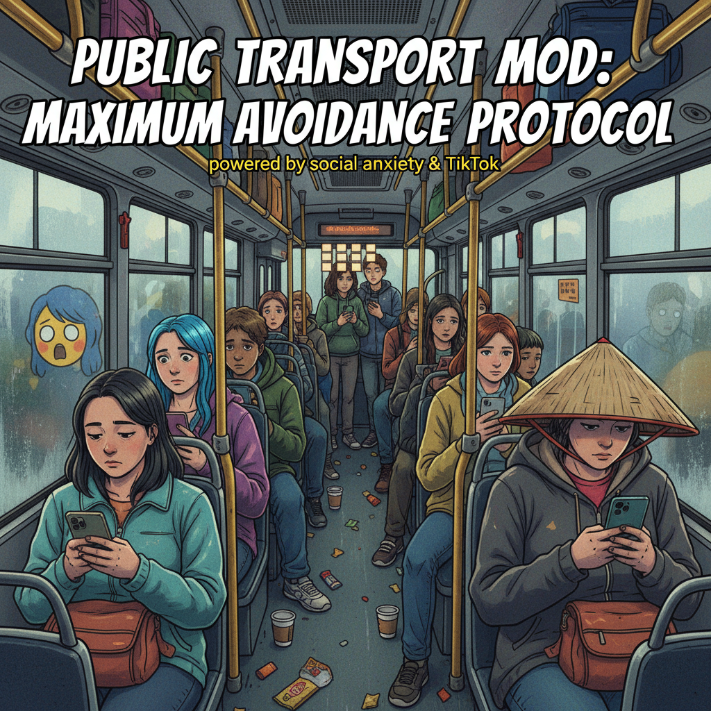 Public transport is just a social experiment in how long we can all avoid eye contact.