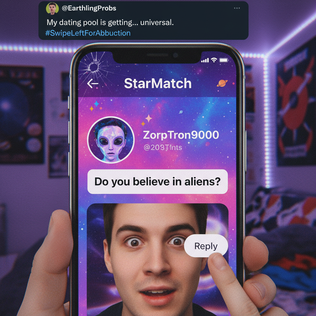 Swiped right, matched, then they asked if I believe in aliens. It's a win, right?