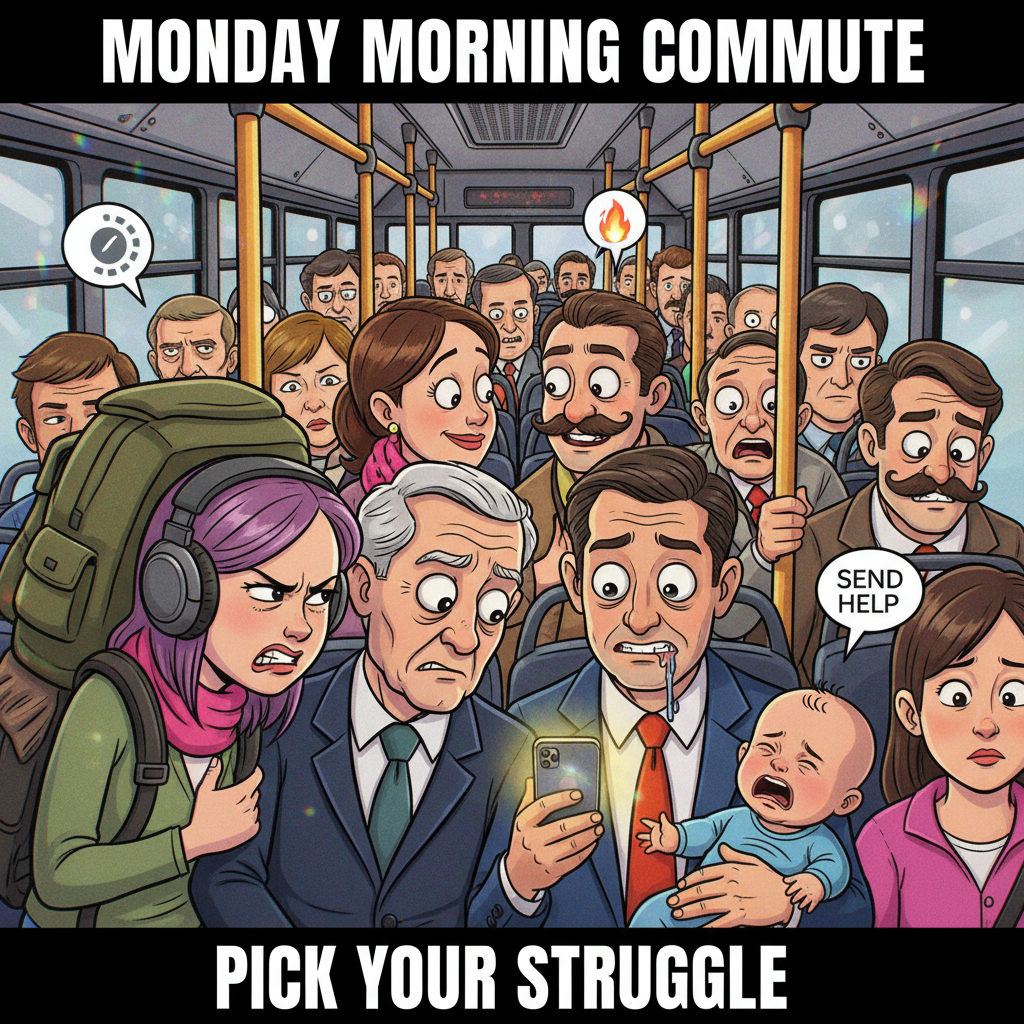 Public transport is just a daily social experiment I didn't sign up for.