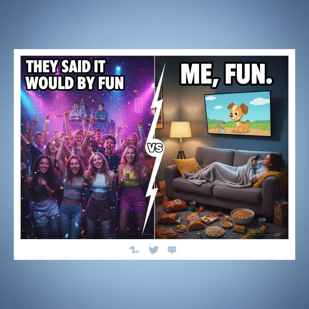 Friday night plans: wild party. Friday night reality: wild Netflix binge. #Adulting