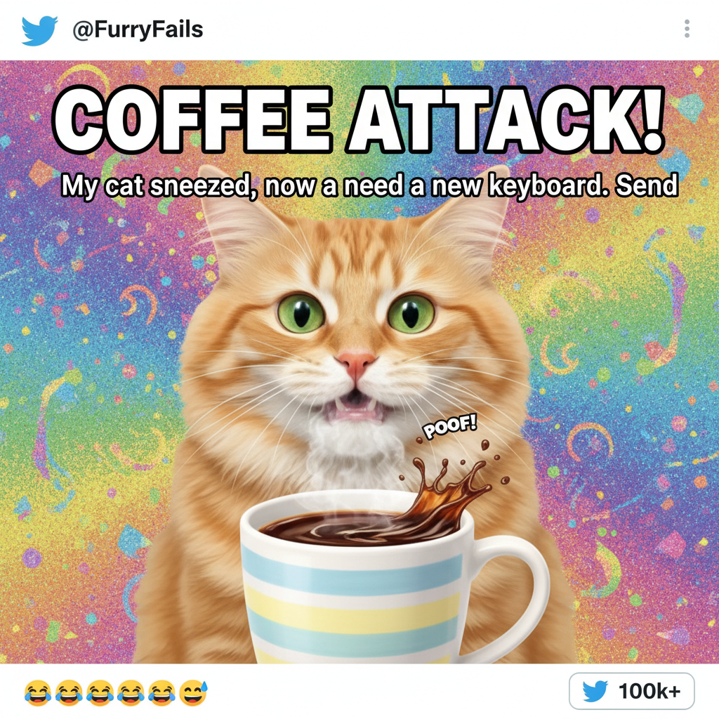 My pet just sneezed directly into my coffee. Guess it's their coffee now.