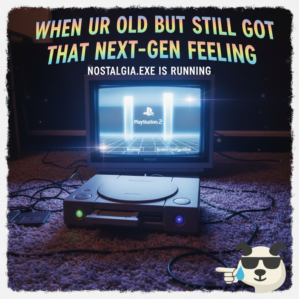 Hearing the PS2 startup sound still sends shivers down my spine. Pure nostalgia.