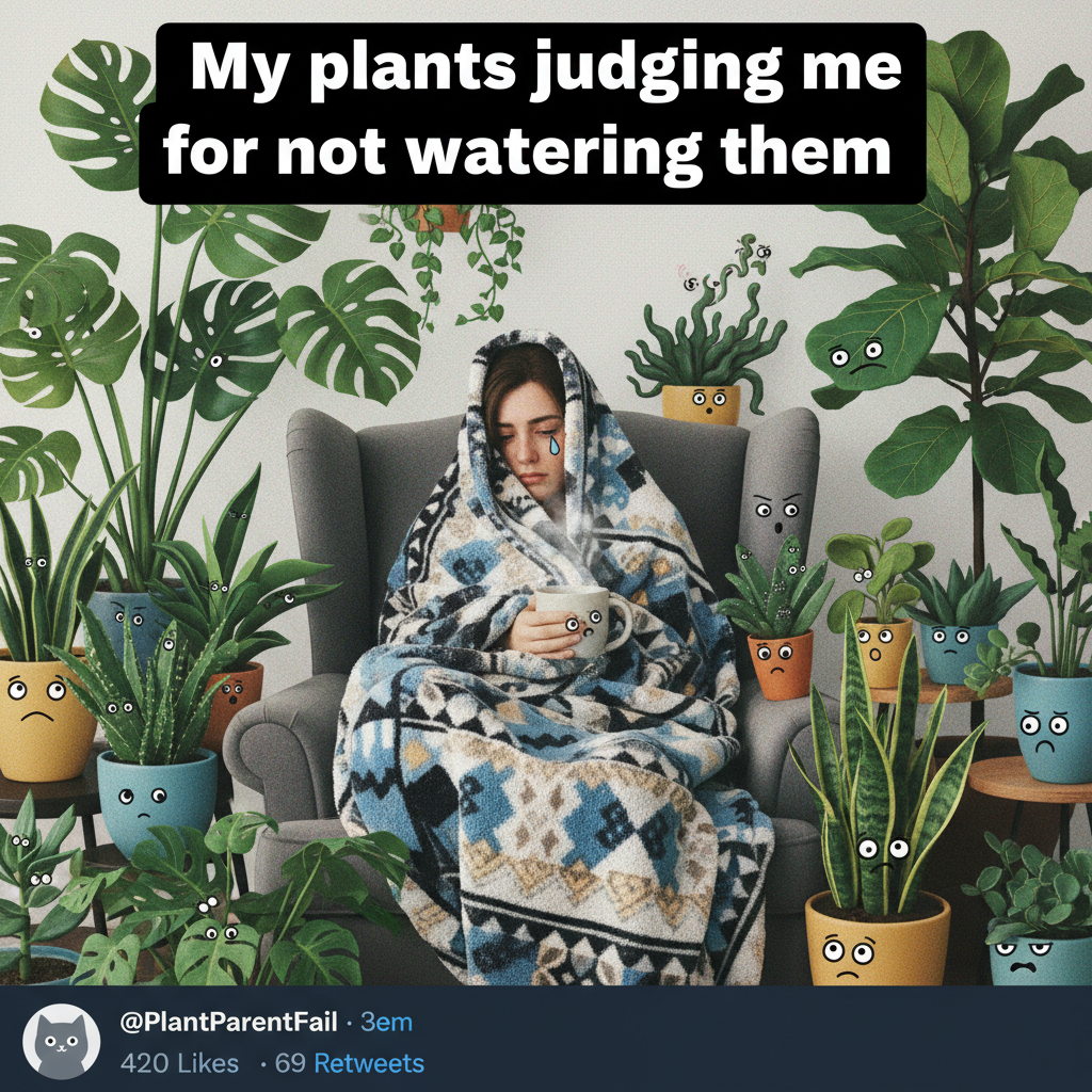 Seasonal depression hit so hard I'm convinced my plants are judging my life choices.