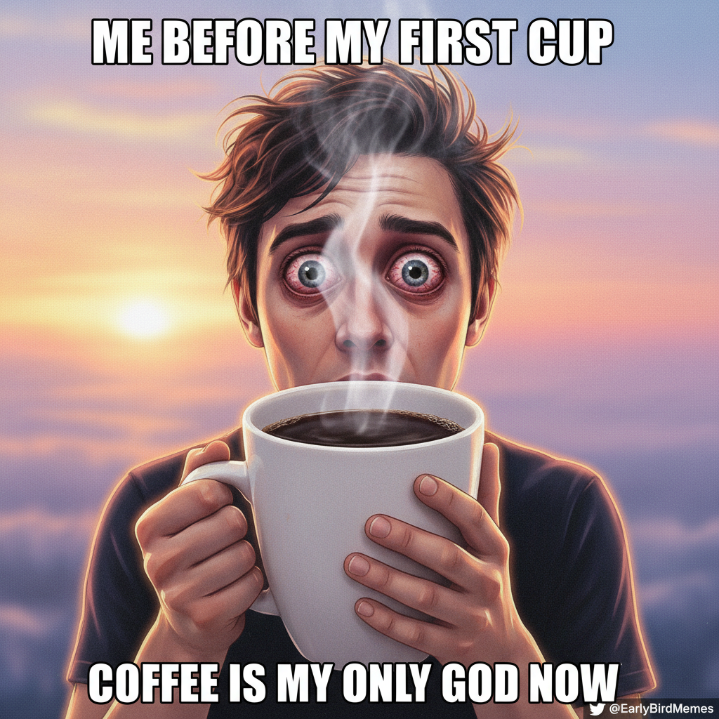 My blood type is coffee. My therapist said it's a problem. I said, 'No, it's a solution.'