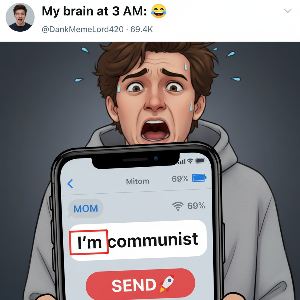 Autocorrect changed 'I'm coming' to 'I'm communist' in a work email. My career is over.