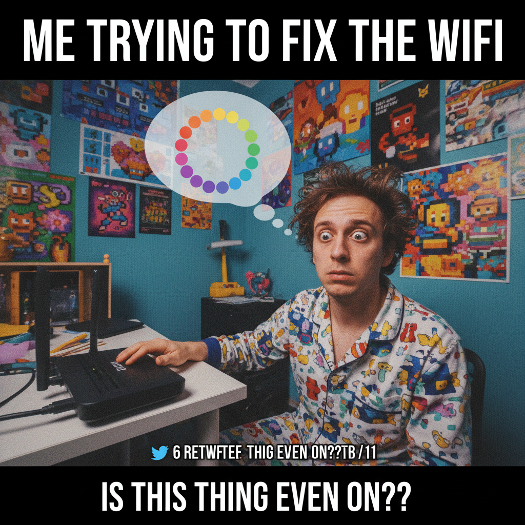 My brain cells trying to function when the WiFi goes out for 5 minutes.