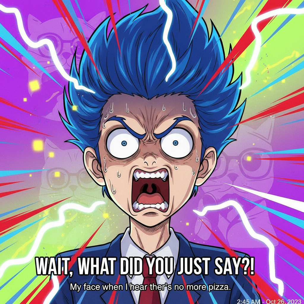 Me reacting to a minor inconvenience like I'm in a shonen anime.